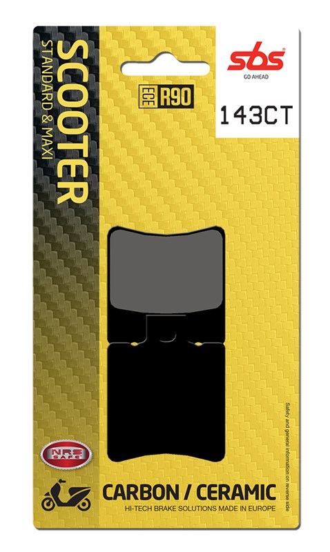 SBS brake pads KH193 maxi carbon tech colour black (143CT)
